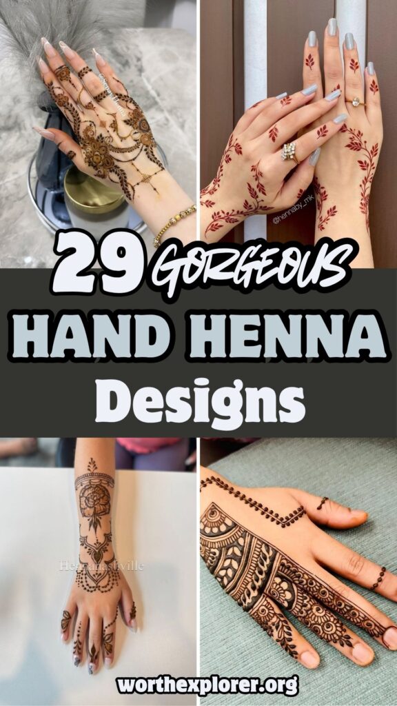 29 Gorgeous Hand Henna Designs That Will Make Heads Turn