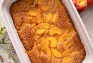 Read more about the article Easy Peach Cobbler Recipe