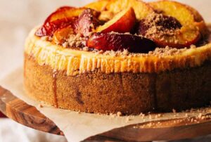 Read more about the article Peach Cobbler Cheesecake Recipe