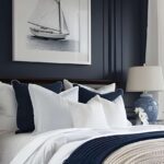 Affordable Dark Blue Coastal Bedroom Ideas That Still Feel Cozy and Elegant