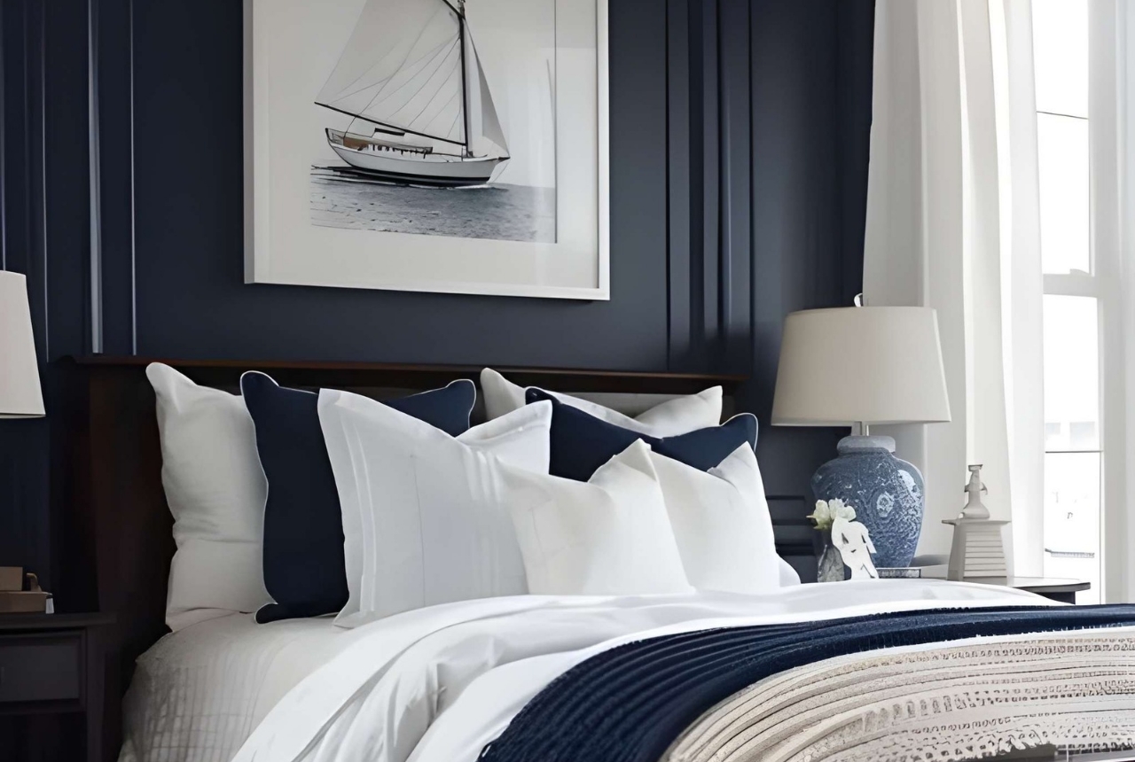 You are currently viewing Affordable Dark Blue Coastal Bedroom Ideas That Still Feel Cozy and Elegant