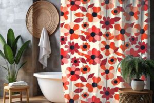 Read more about the article Beautiful Flower Shower Curtain Ideas for a Bright Bathroom Update
