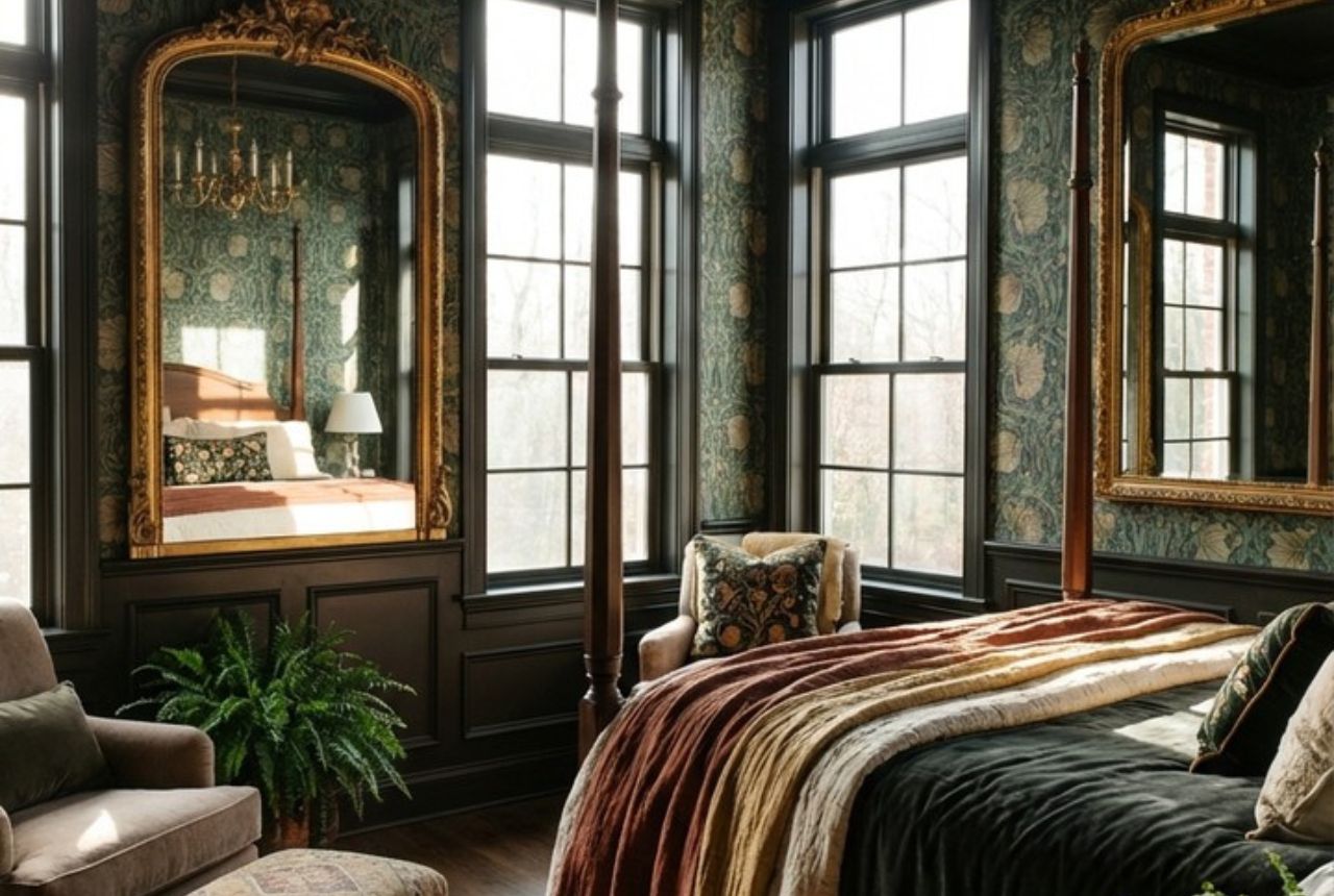 You are currently viewing Green Romantic Moody Bedroom Ideas for Nature Lovers Wanting a Calm Yet Dramatic Space