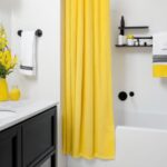 Yellow Shower Curtain Ideas That Make Any Bathroom Feel Cheerful