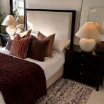 How to Style a Dark Feminine Bedroom When You’re Stuck With White Walls (and a Small Budget)